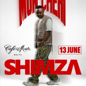 Cartel SHIMZA en Café del Mar Malta 13 junio 2026