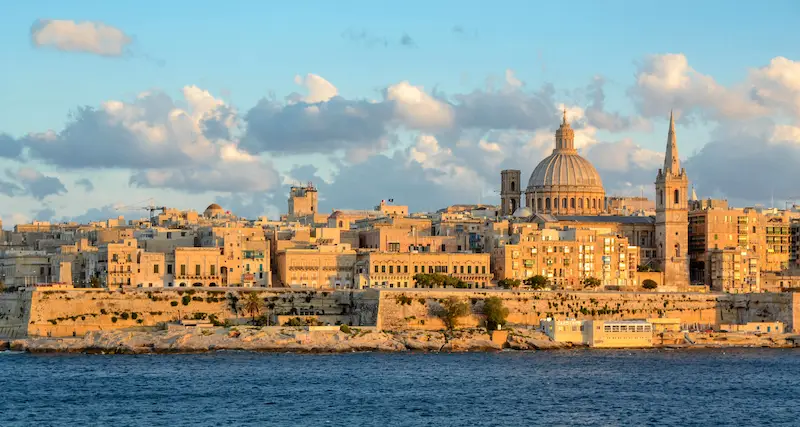 Vista de La Valeta en Malta